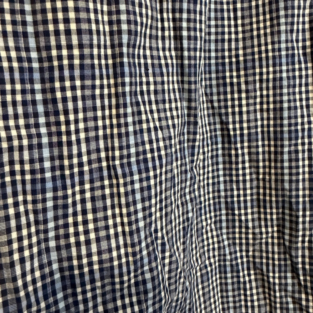 Nautica Men's Navy Plaid Button Down Shirt - Picture 5 of 6